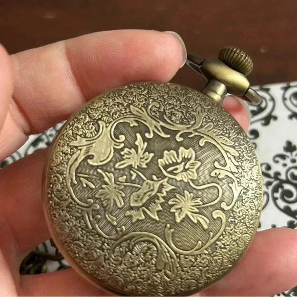 4/$100 BRASS pocket analog  watch, father day gift - Picture 7 of 7